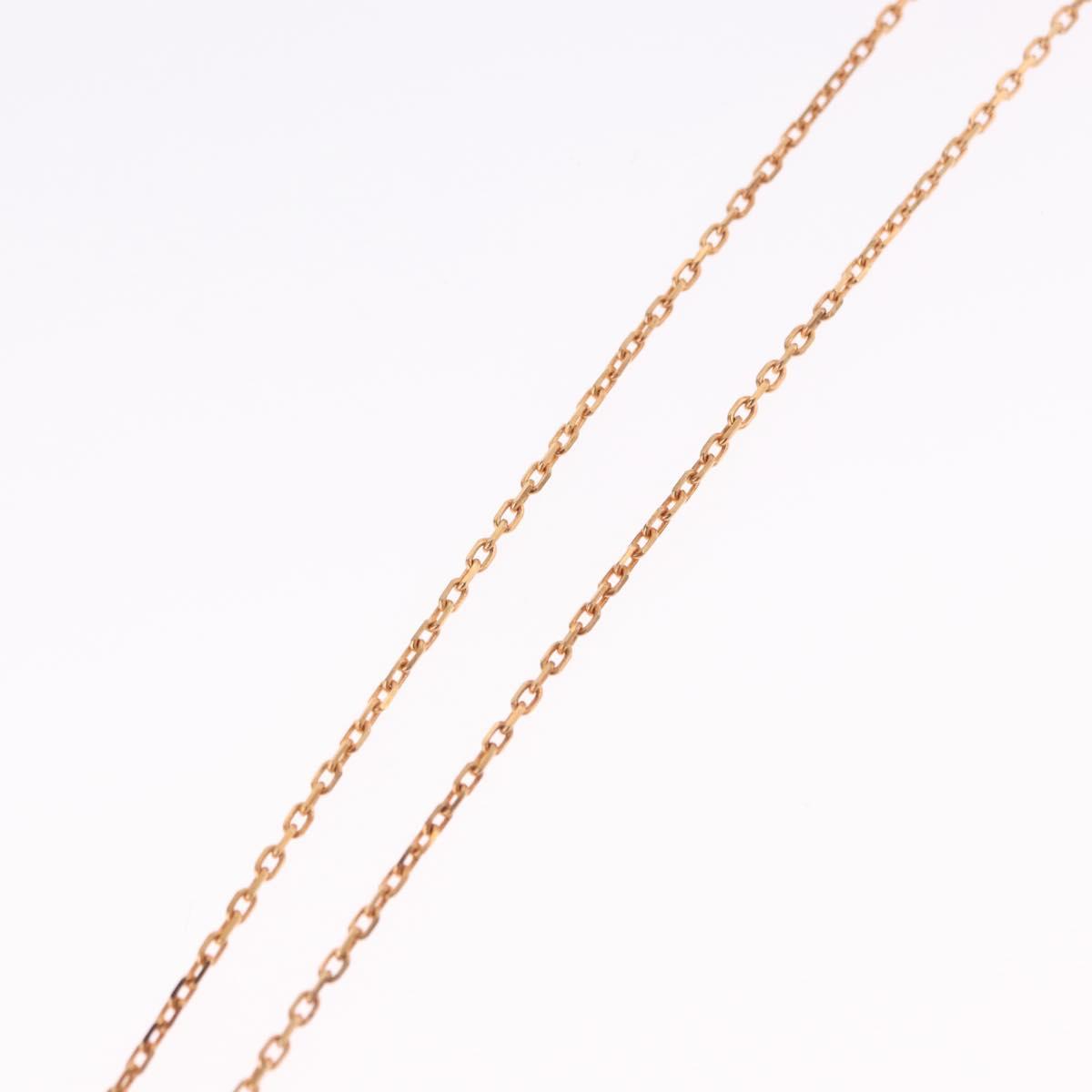 HERMES Asdu Cool PM Necklace metal Brown Auth 198852V