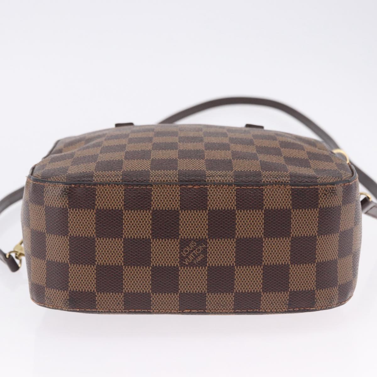 LOUIS VUITTON Damier Ebene Spontini Hand Bag SPO 2way M47500 LV Auth 198866A