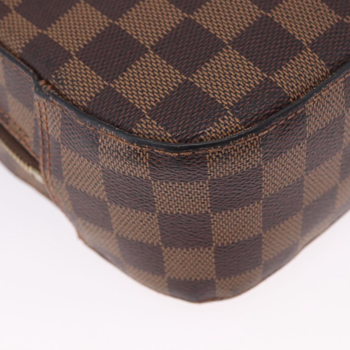 LOUIS VUITTON Damier Ebene Spontini Hand Bag SPO 2way M47500 LV Auth 198866A