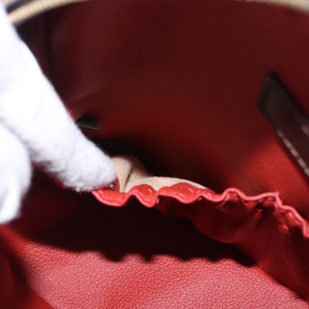 LOUIS VUITTON Damier Ebene Spontini Hand Bag SPO 2way M47500 LV Auth 198866A