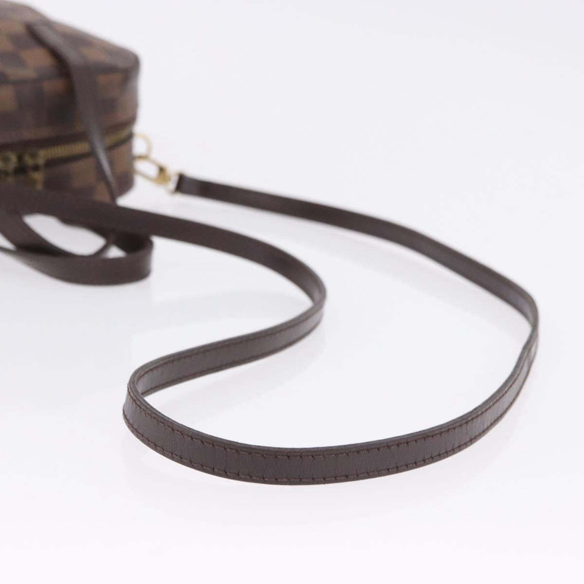 LOUIS VUITTON Damier Ebene Spontini Hand Bag SPO 2way M47500 LV Auth 198866A
