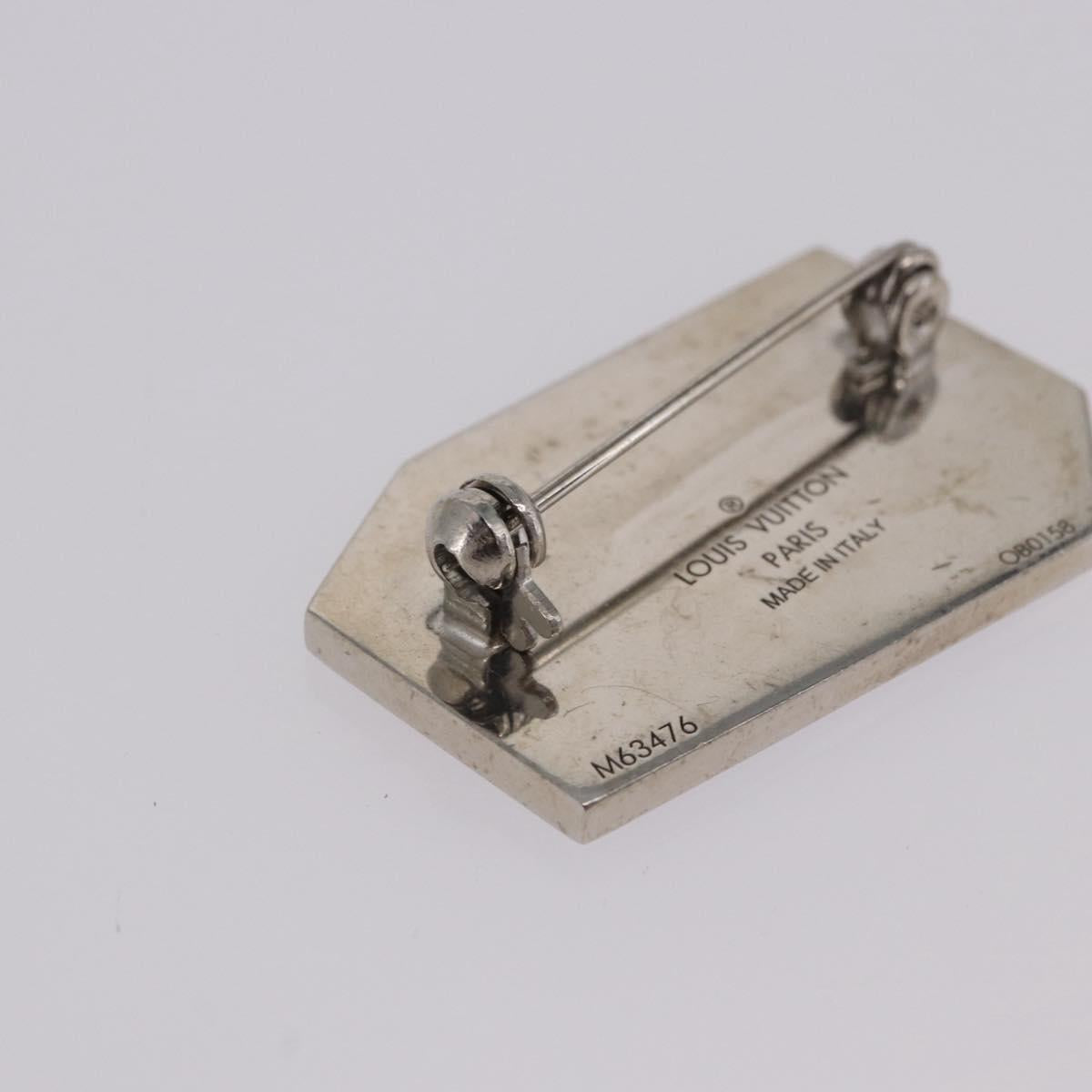 LOUIS VUITTON Brooch metal 3Set Silver M63476 LV Auth 198873V