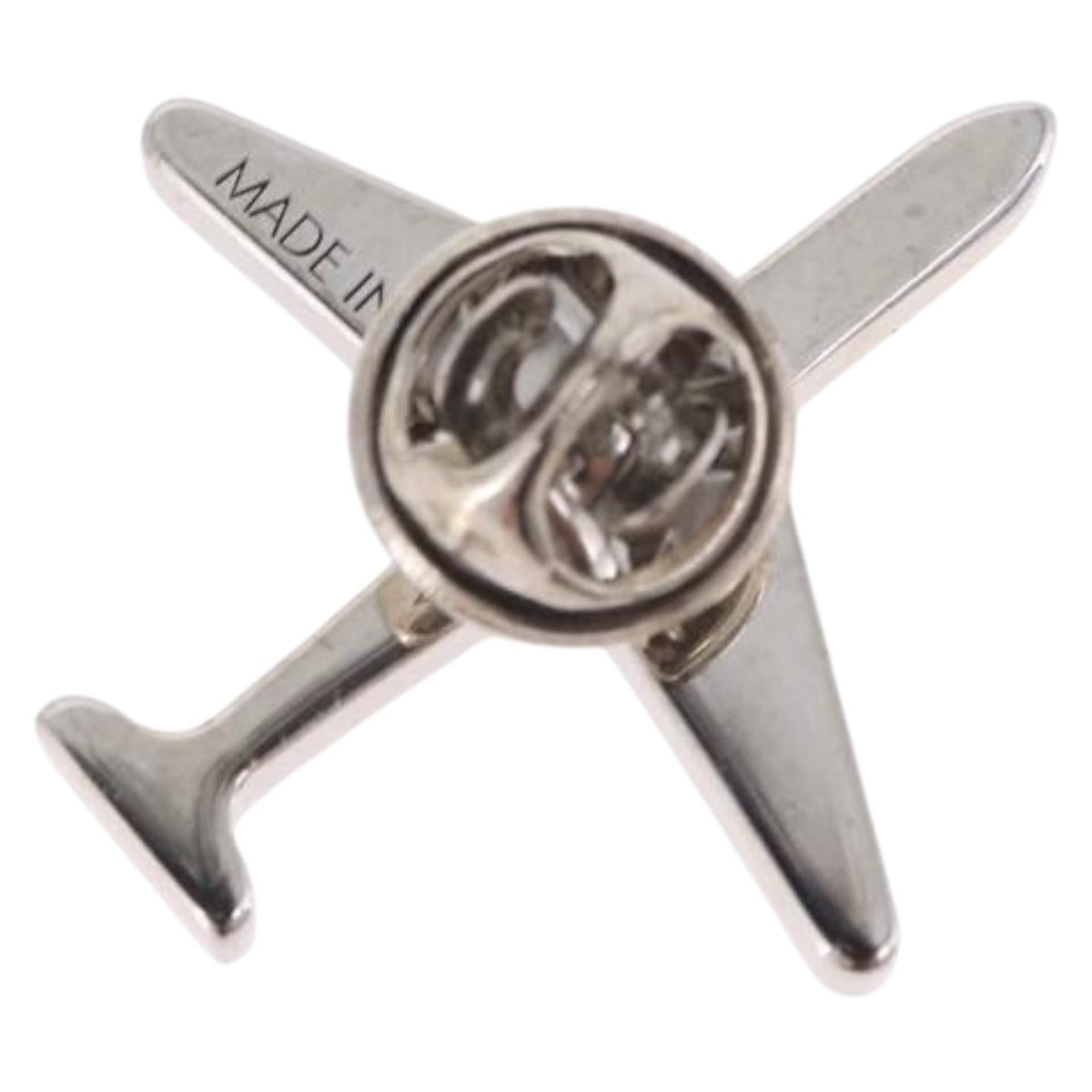 LOUIS VUITTON Brooch metal 3Set Silver M63476 LV Auth 198873V