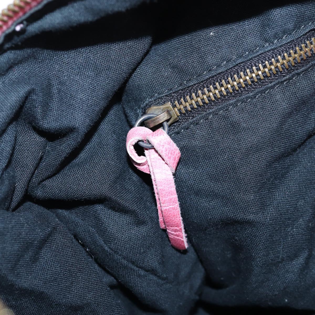 BALENCIAGA Zazigi Hand Bag Leather 2way Pink 128523 Auth 198882V