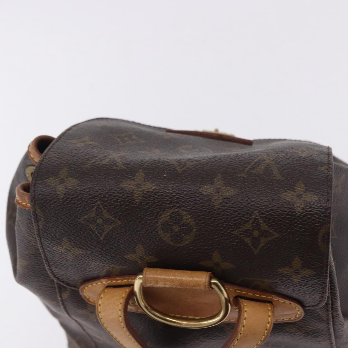 LOUIS VUITTON Monogram Montsouris MM Backpack M51136 LV Auth 198904