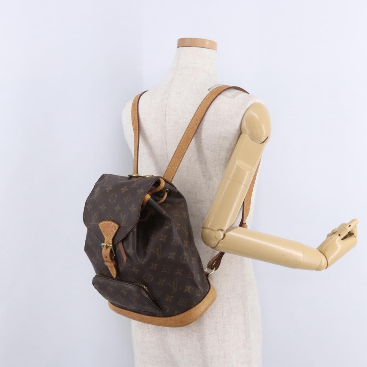 LOUIS VUITTON Monogram Montsouris MM Backpack M51136 LV Auth 198905