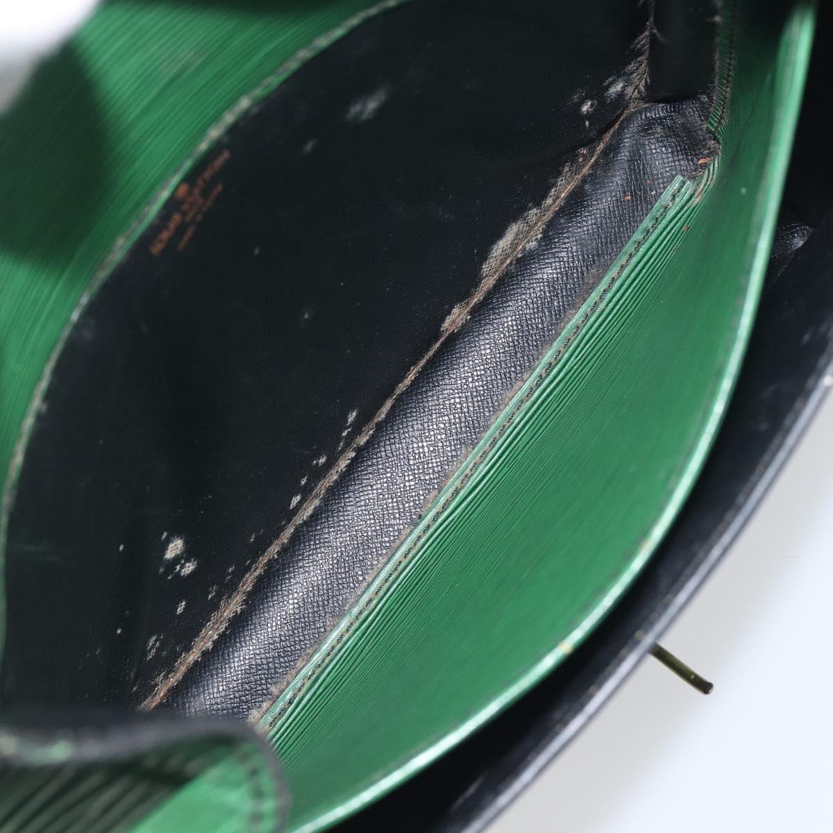 LOUIS VUITTON Epi Cartouchiere MM Shoulder Bag Green M52244 LV Auth 198910