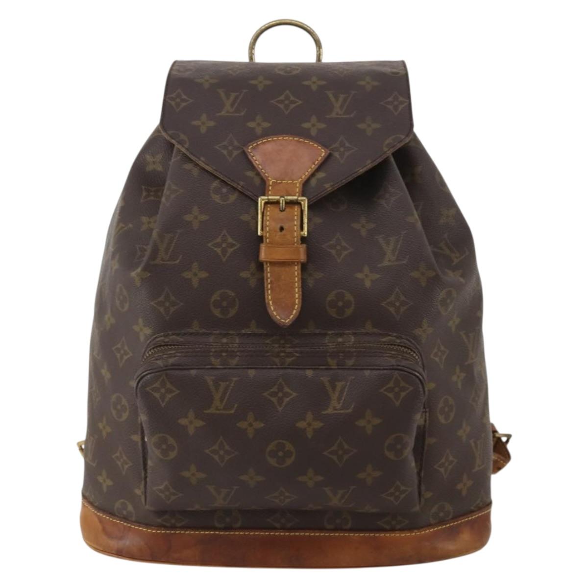 LOUIS VUITTON Monogram Montsouris GM Backpack M51135 LV Auth 198914