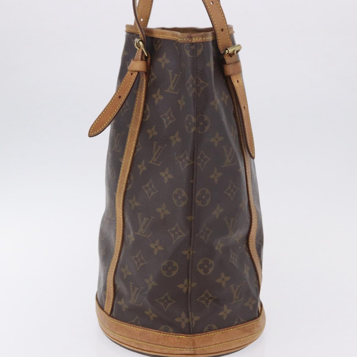LOUIS VUITTON Monogram Bucket GM Shoulder Bag M42236 LV Auth 198919