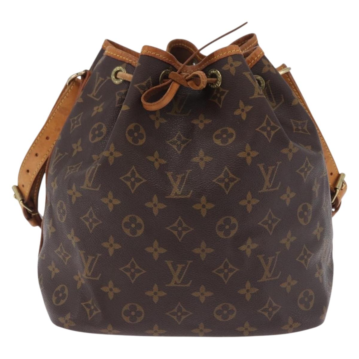 LOUIS VUITTON Monogram Petit Noe Shoulder Bag M42226 LV Auth 198921
