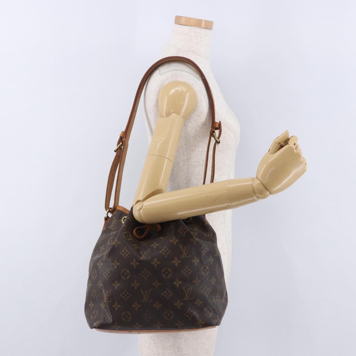 LOUIS VUITTON Monogram Petit Noe Shoulder Bag M42226 LV Auth 198921