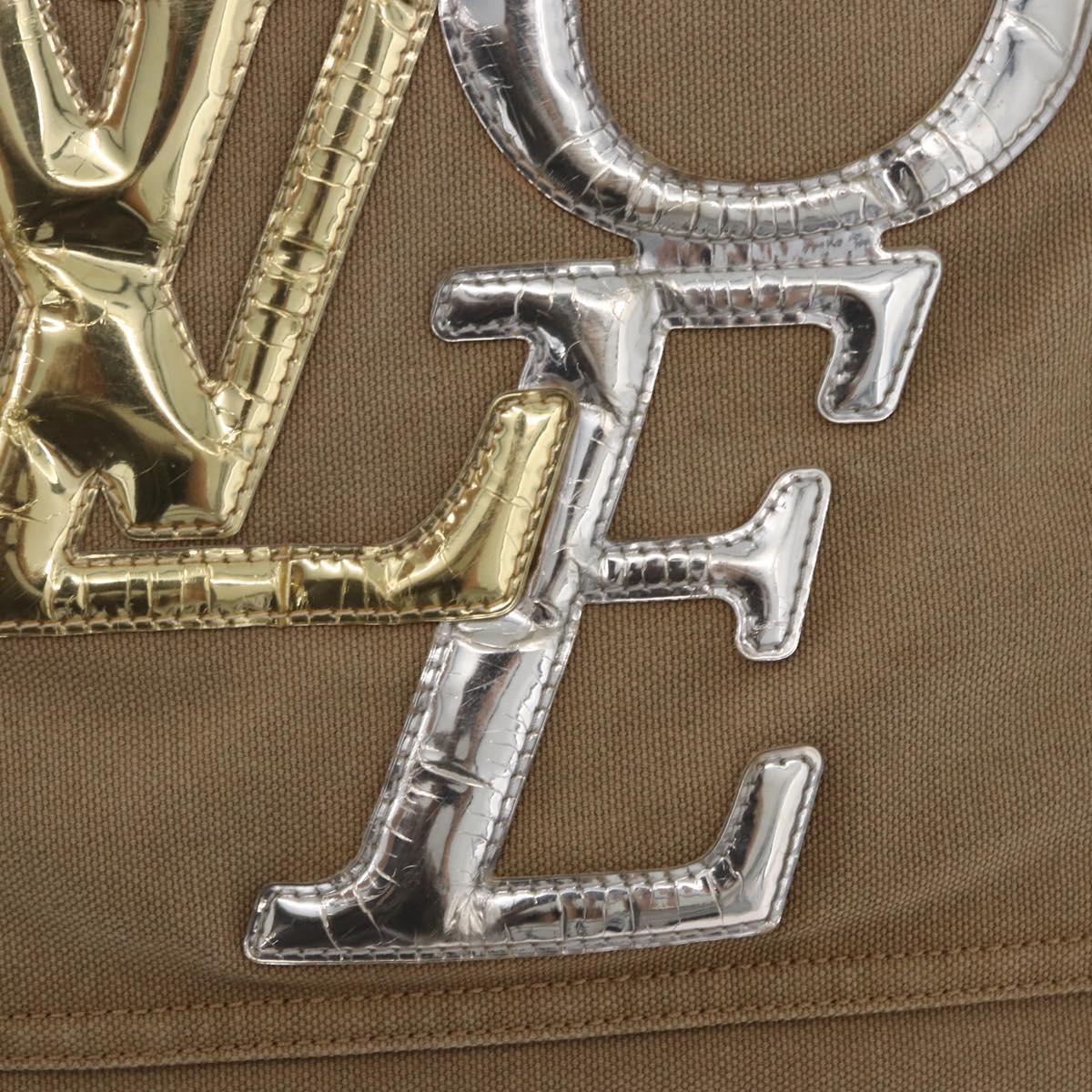LOUIS VUITTON That's Love MM Tote Bag Canvas Brown M95466 LV Auth 198927A