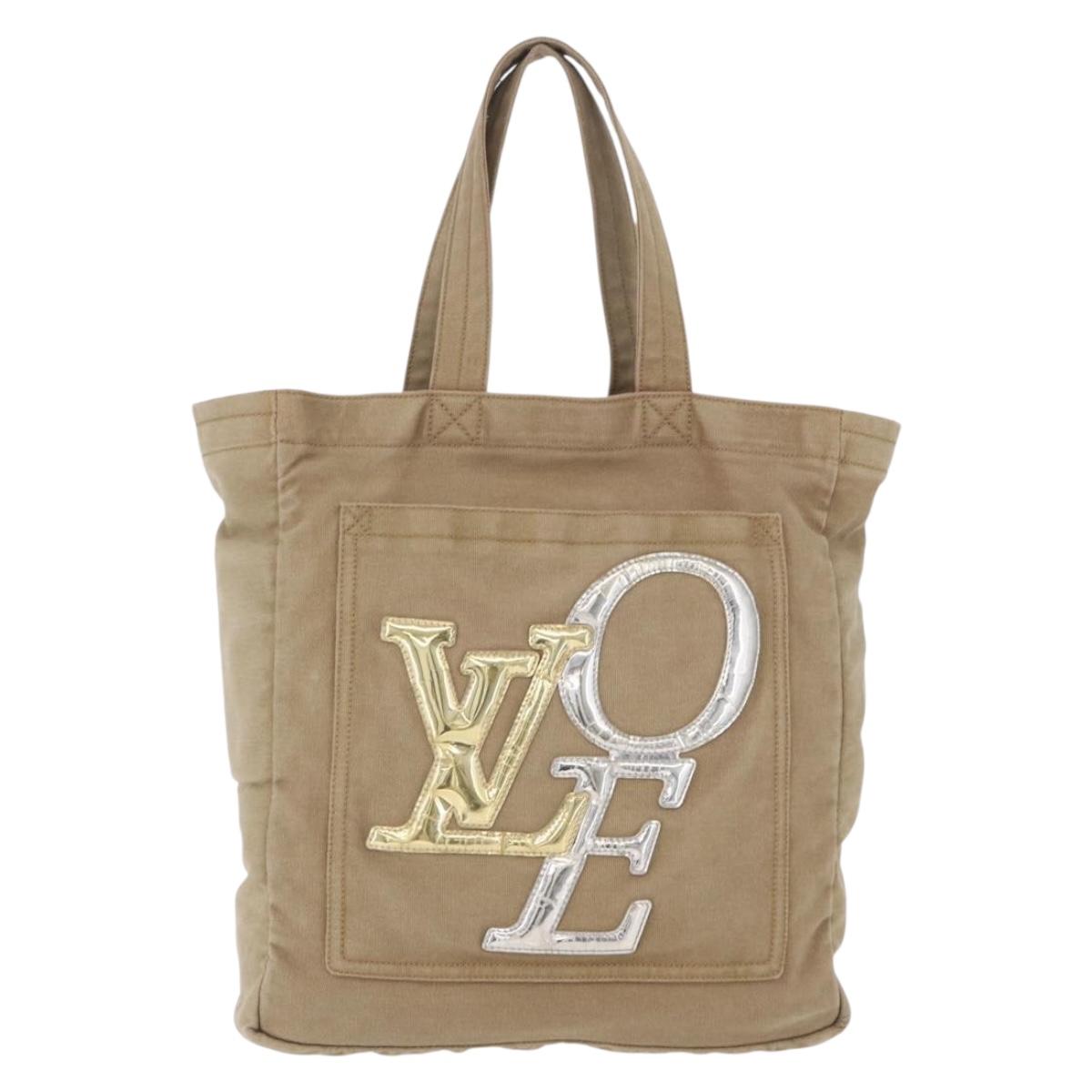LOUIS VUITTON That's Love MM Tote Bag Canvas Brown M95466 LV Auth 198927A