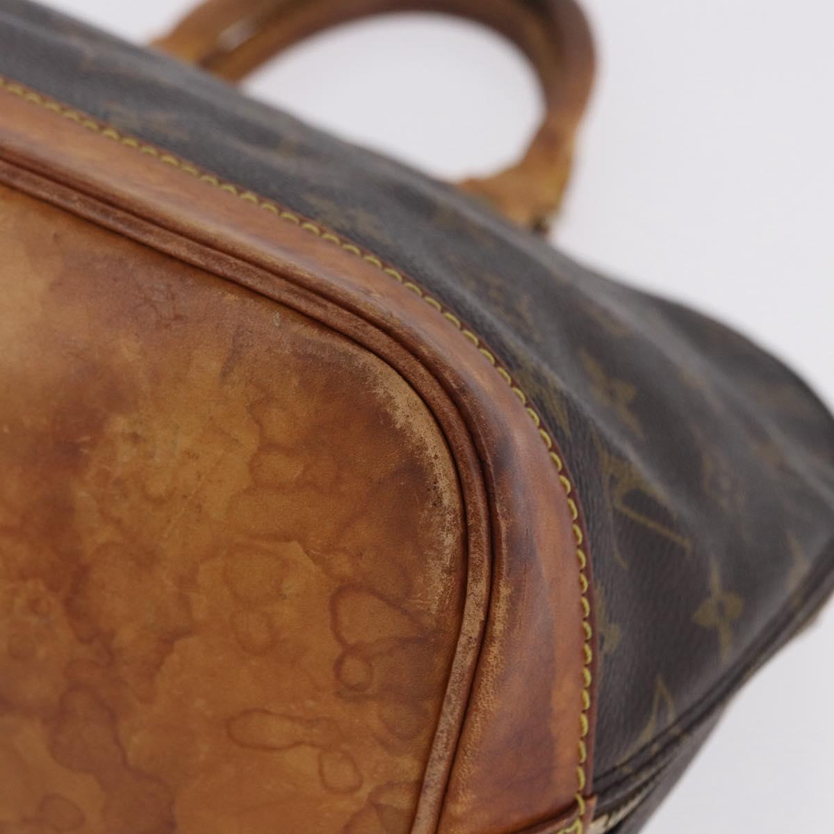 LOUIS VUITTON Monogram Alma Hand Bag M51130 LV Auth 198938
