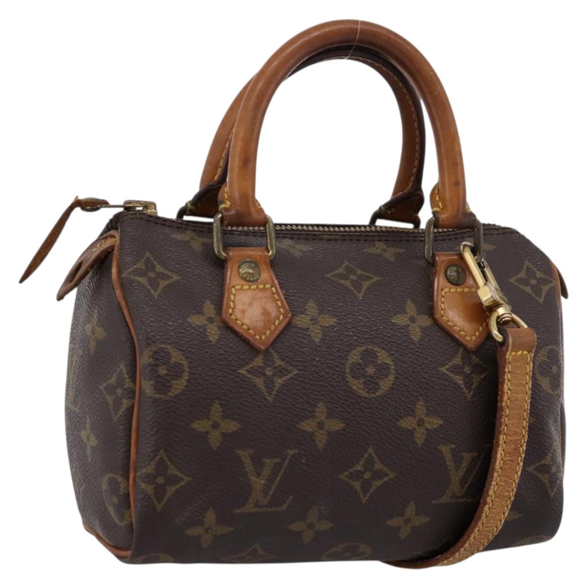 LOUIS VUITTON Monogram Mini Speedy Bandouliere Japon 88 M99014 LV Auth 198939