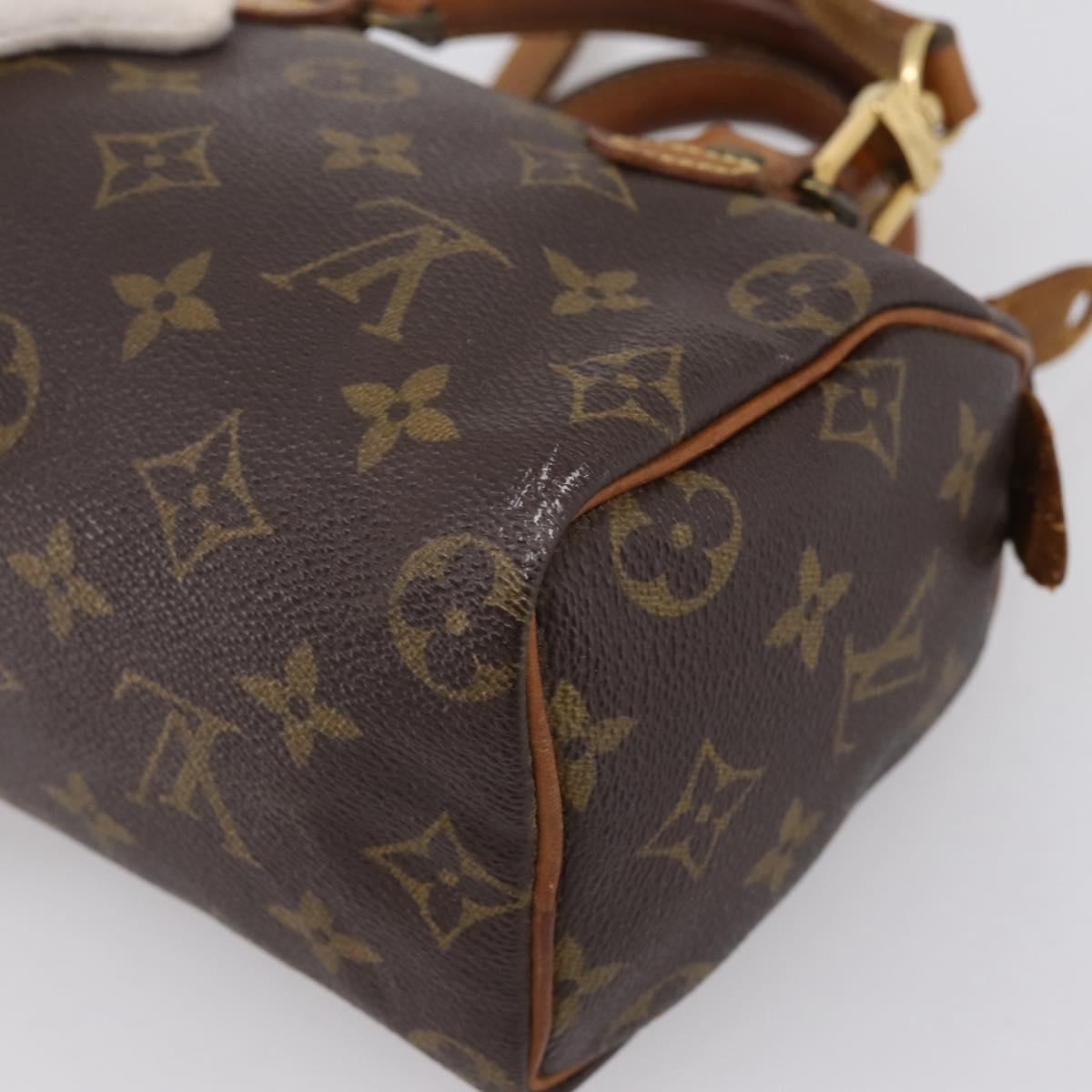 LOUIS VUITTON Monogram Mini Speedy Bandouliere Japon 88 M99014 LV Auth 198939