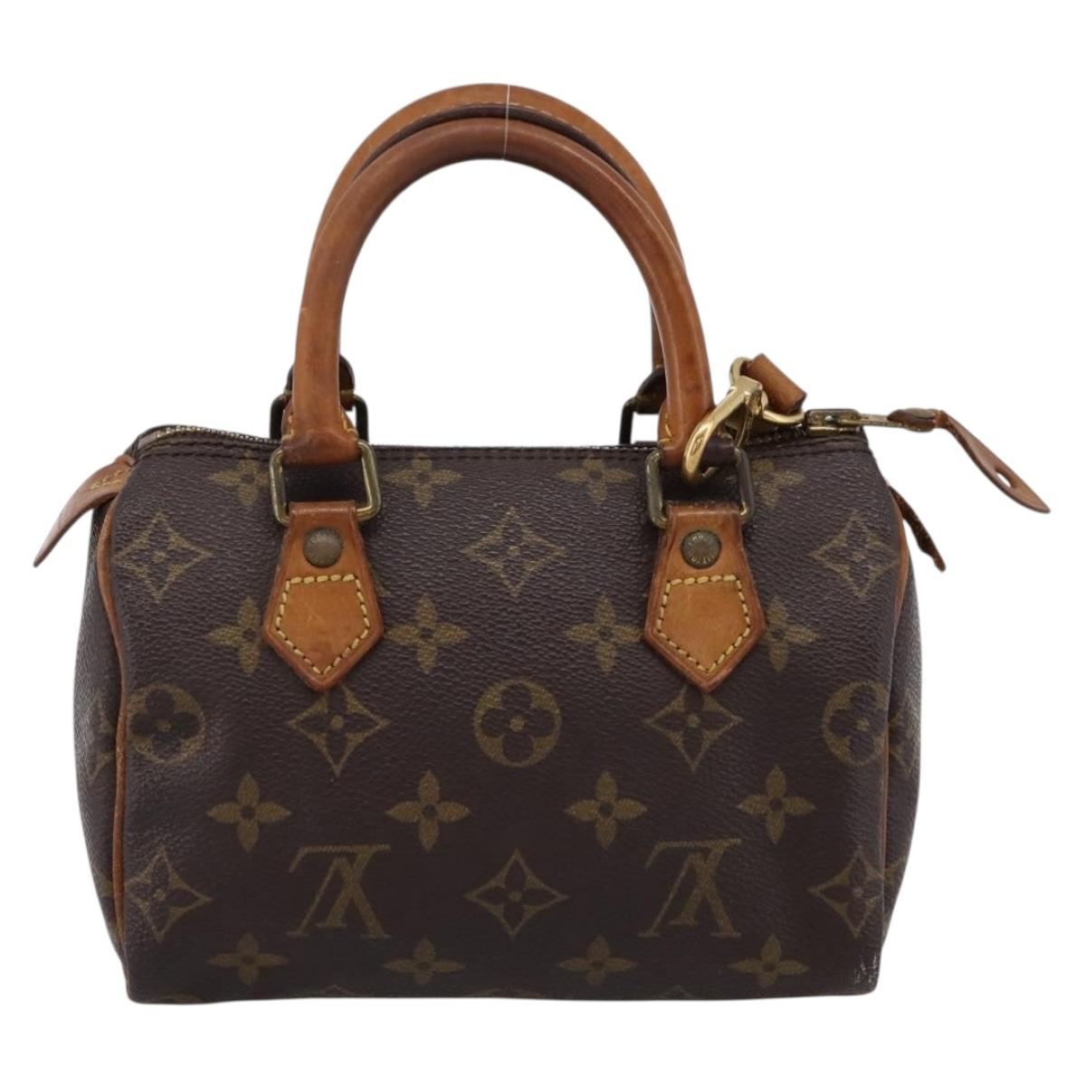 LOUIS VUITTON Monogram Mini Speedy Bandouliere Japon 88 M99014 LV Auth 198939