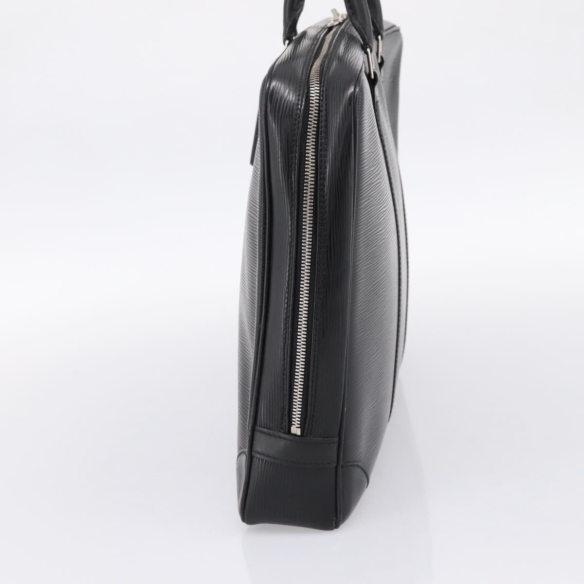 LOUIS VUITTON Epi Porte Documents Voyage Business Bag Black M54472 Auth 198948