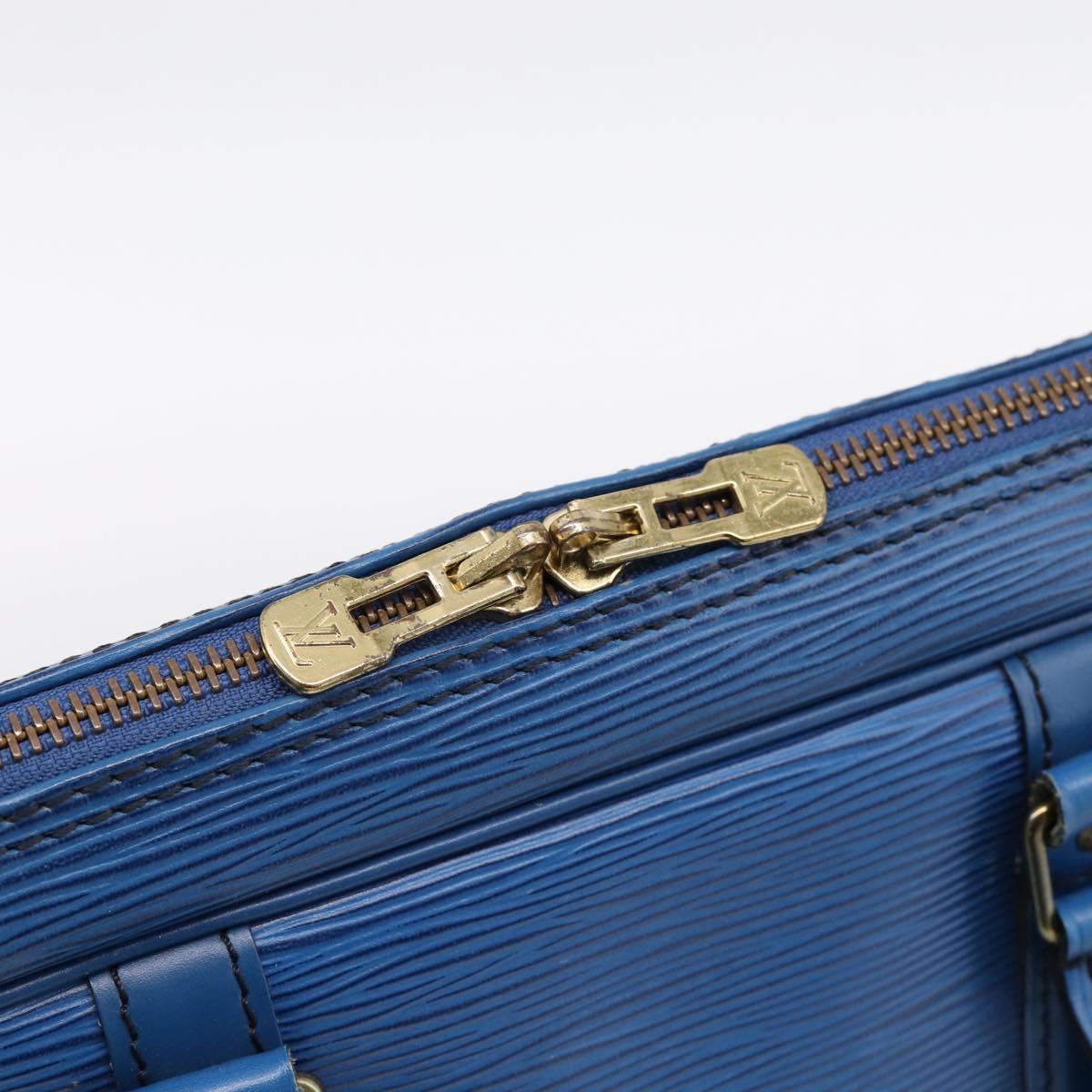 LOUIS VUITTON Epi Porte Documents Voyage Business Bag Blue M54475 LV Auth 198949