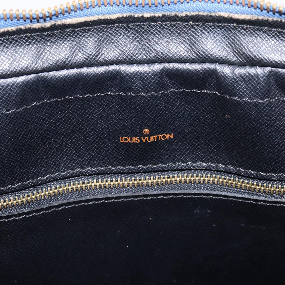 LOUIS VUITTON Epi Porte Documents Voyage Business Bag Blue M54475 LV Auth 198949