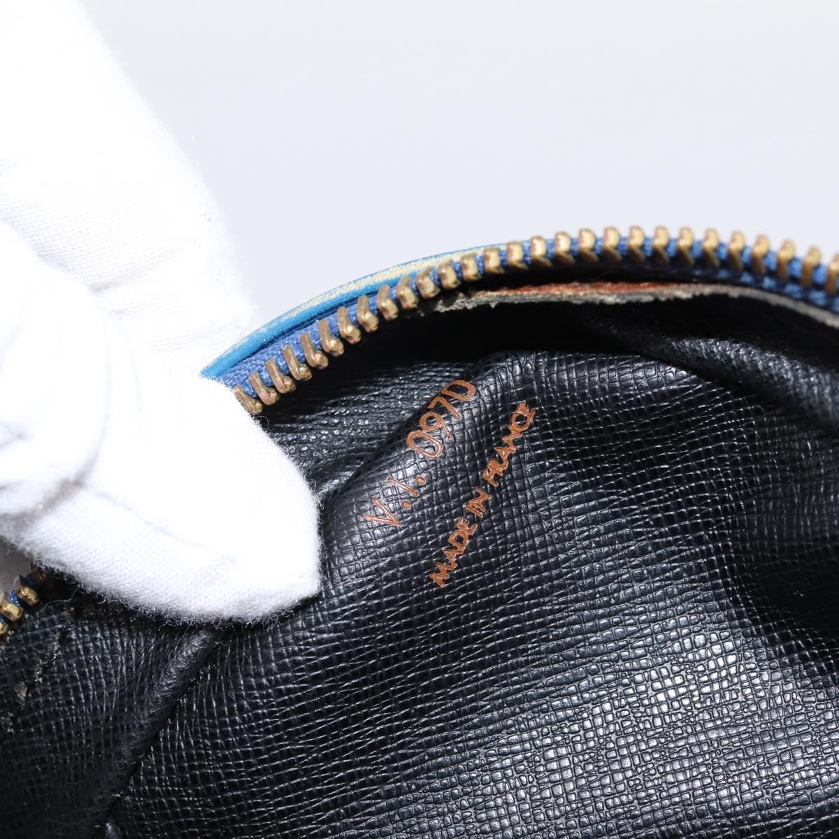 LOUIS VUITTON Epi Porte Documents Voyage Business Bag Blue M54475 LV Auth 198949