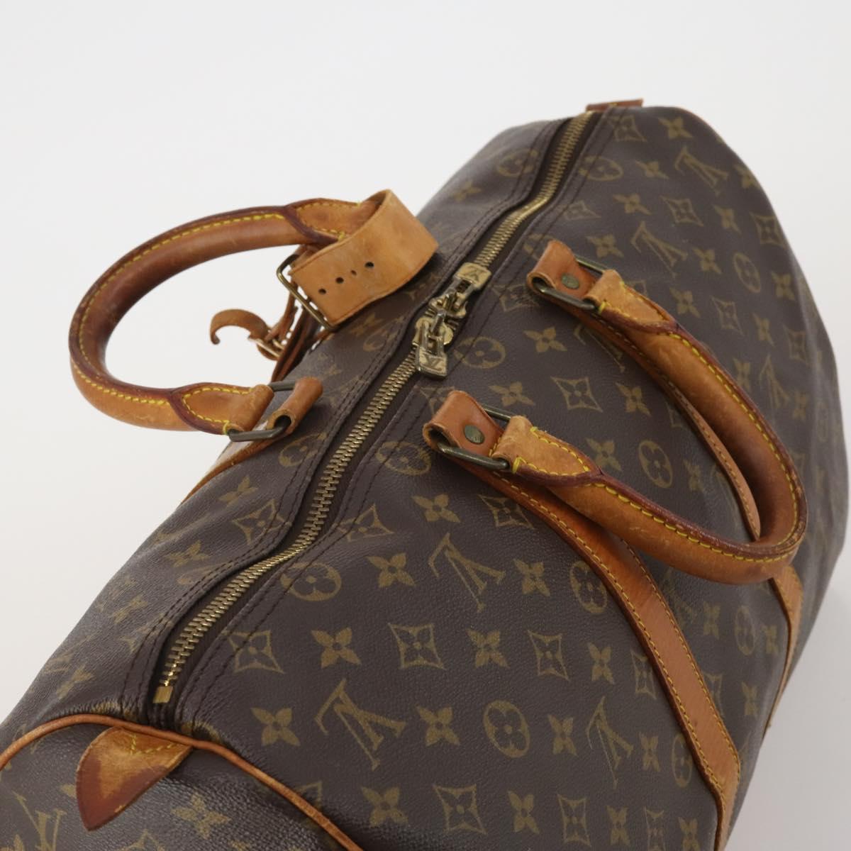 LOUIS VUITTON Monogram Keepall 45 Boston Bag M41428 LV Auth 198953