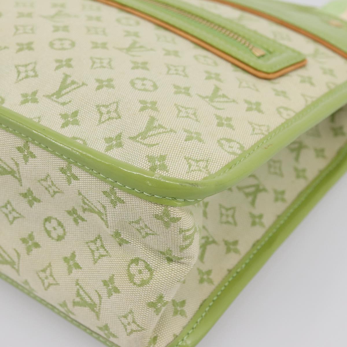 LOUIS VUITTON Monogram Mini Suck Catlin Bag Almond Green M92931 LV Auth 198957A