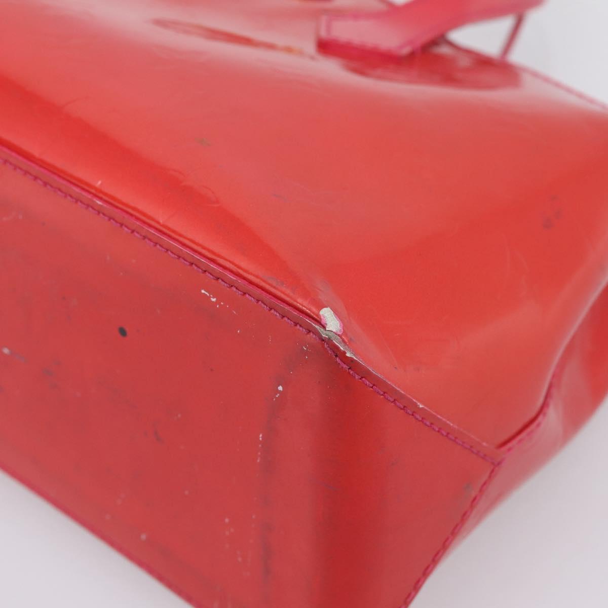 LOUIS VUITTON Monogram Vernis Wilshire PM Hand Bag Rose Pop M93643 Auth 198966