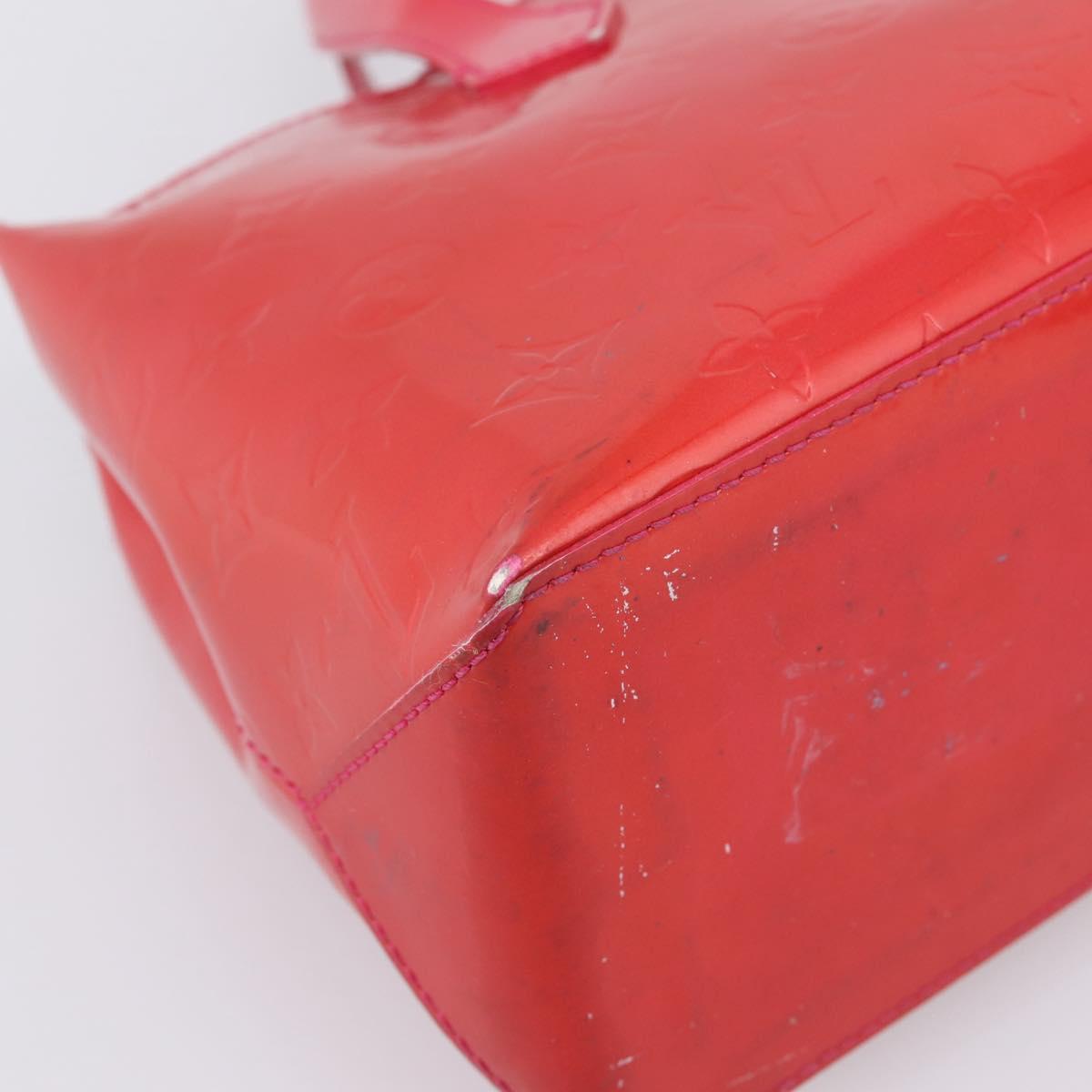 LOUIS VUITTON Monogram Vernis Wilshire PM Hand Bag Rose Pop M93643 Auth 198966