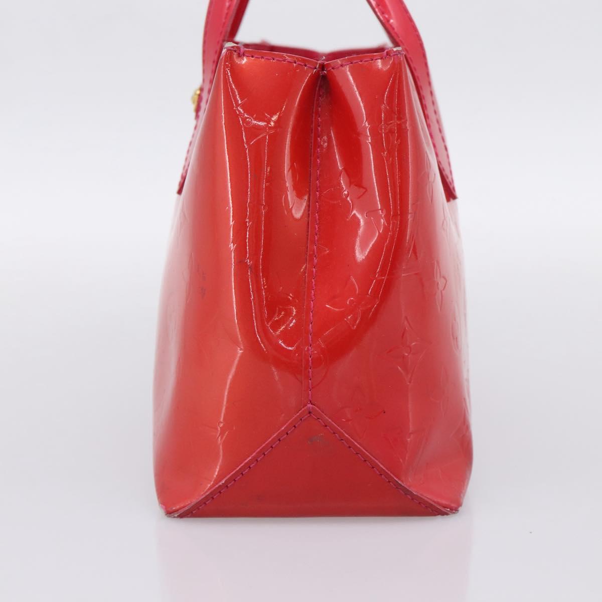 LOUIS VUITTON Monogram Vernis Wilshire PM Hand Bag Rose Pop M93643 Auth 198966