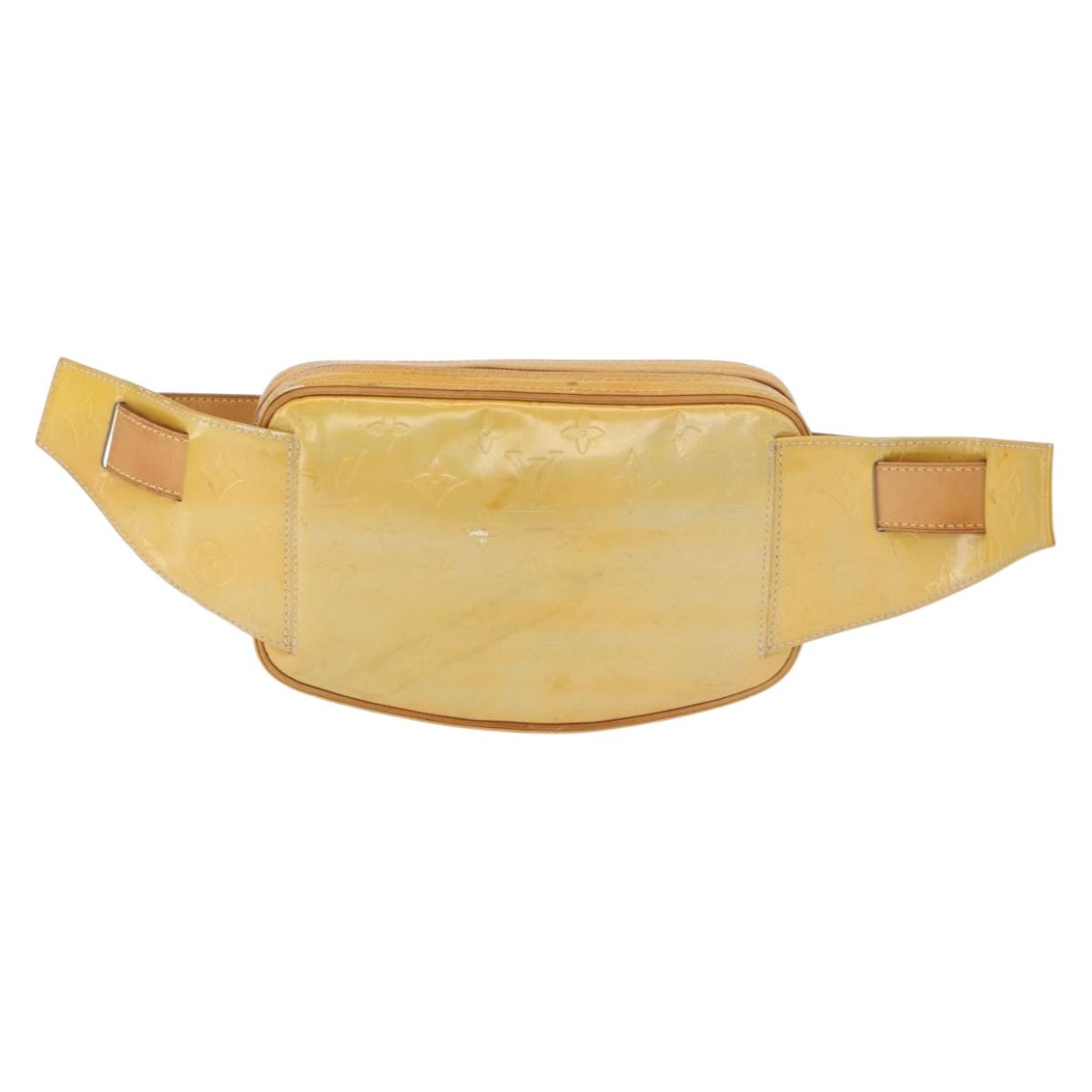 LOUIS VUITTON Monogram Vernis Fulton Waist Bag Gris M91041 LV Auth 198975