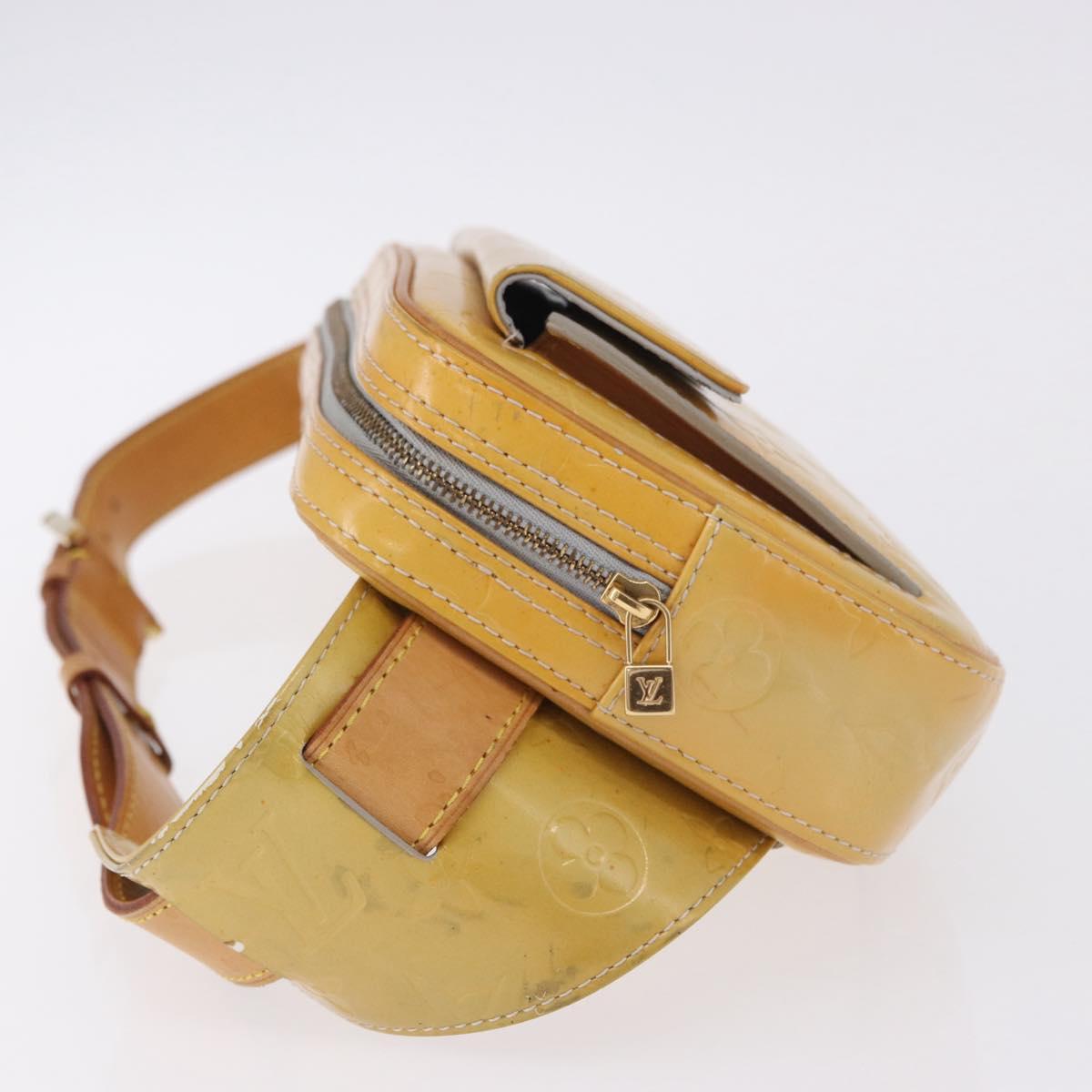 LOUIS VUITTON Monogram Vernis Fulton Waist Bag Gris M91041 LV Auth 198975
