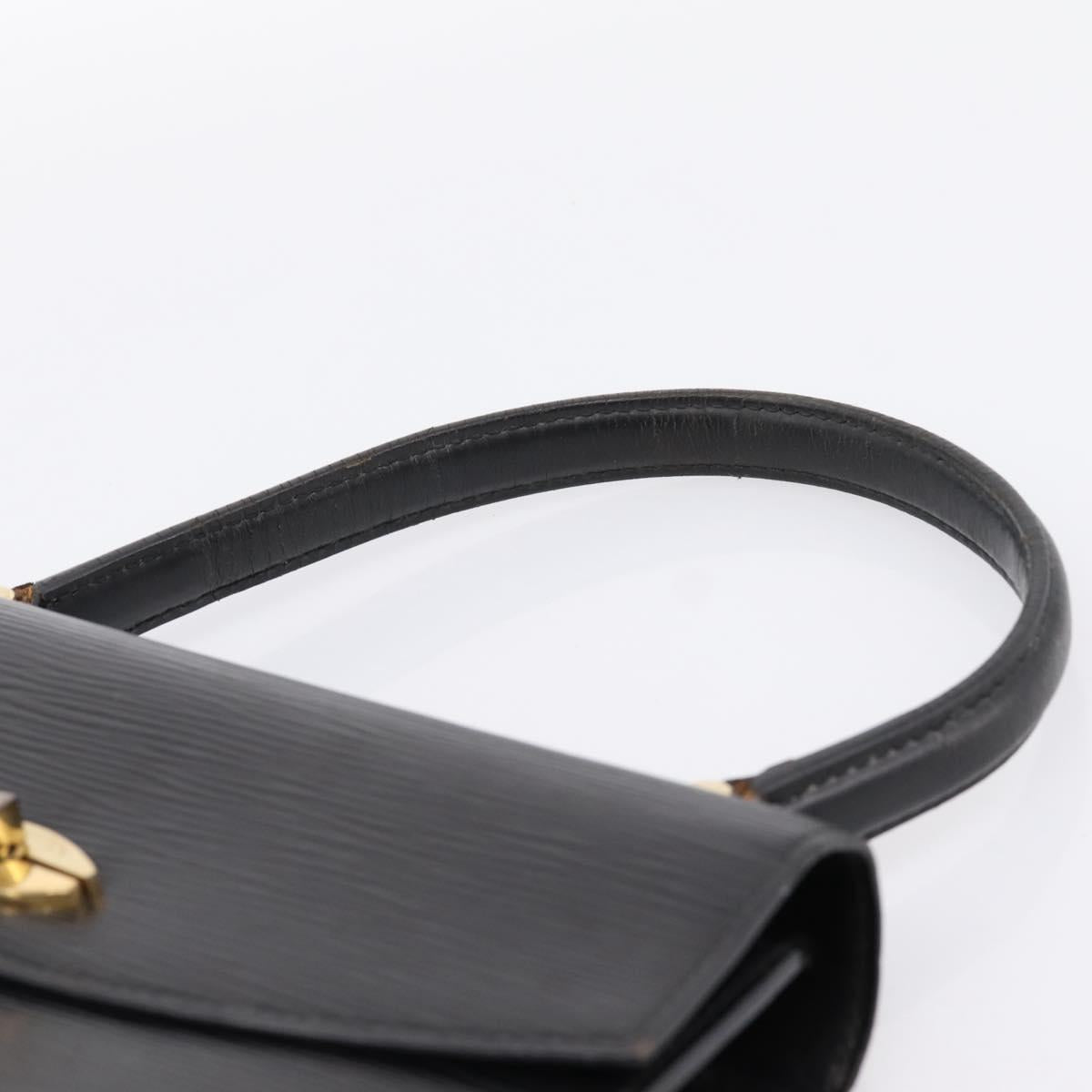 LOUIS VUITTON Epi Malesherbes Hand Bag Black M52372 LV Auth 198977