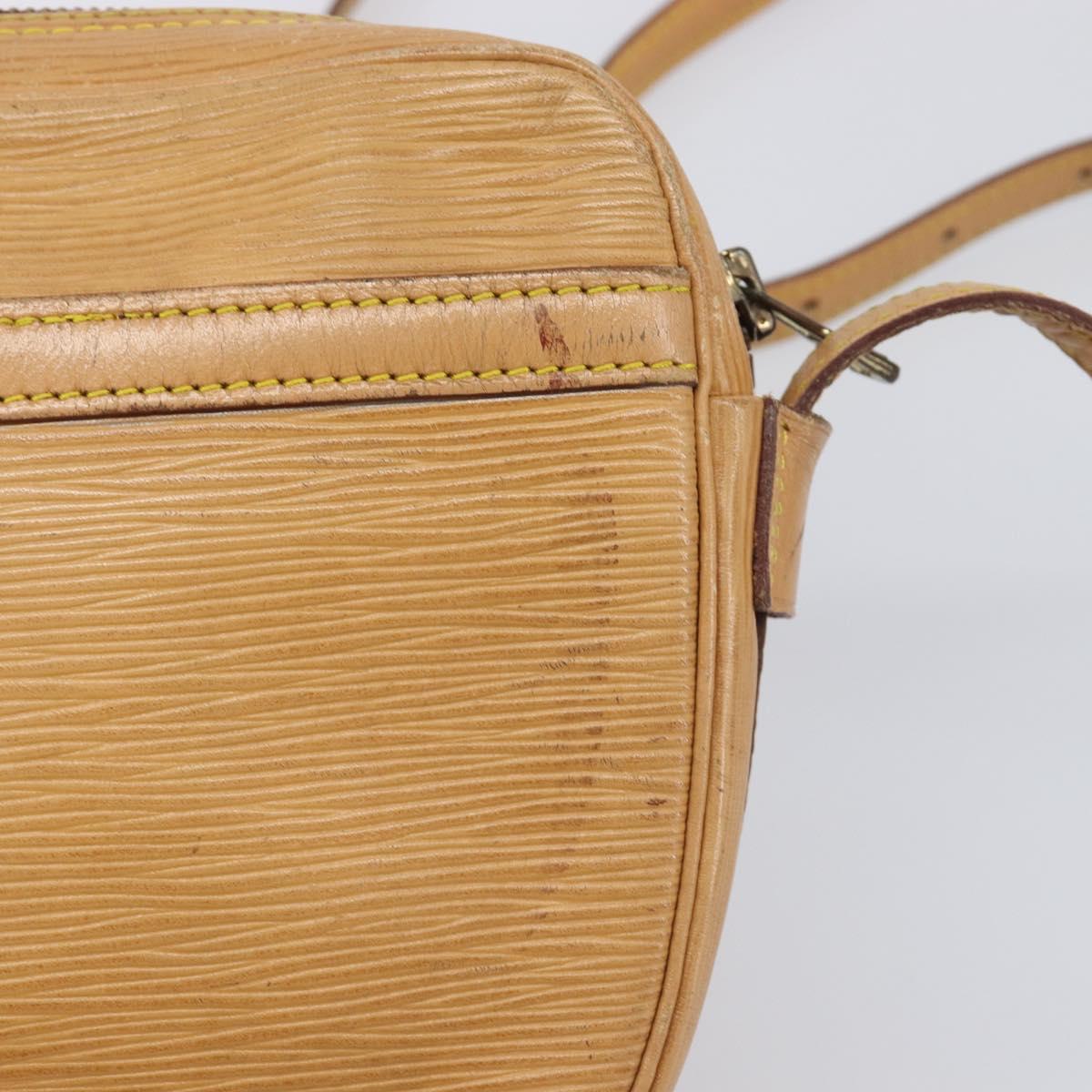 LOUIS VUITTON Epi Jeune Fille MM Shoulder Bag Winnipeg Beige M52156 Auth 198978