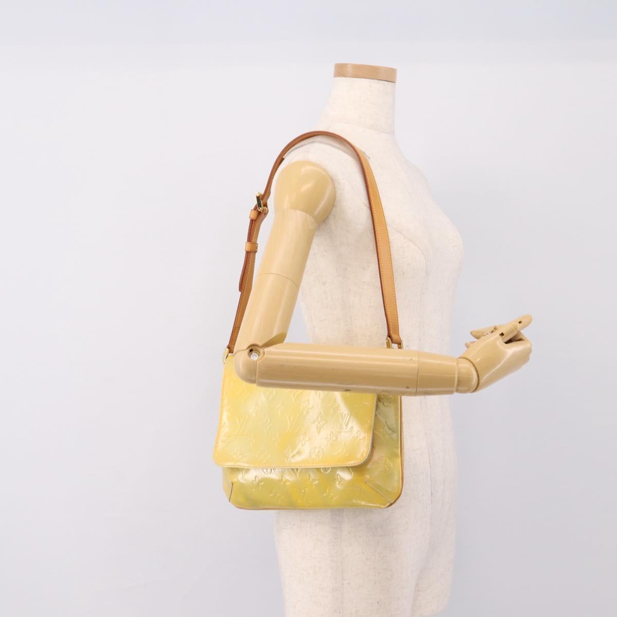 LOUIS VUITTON Monogram Vernis Thompson Street Bag Gris M91008 LV Auth 198985