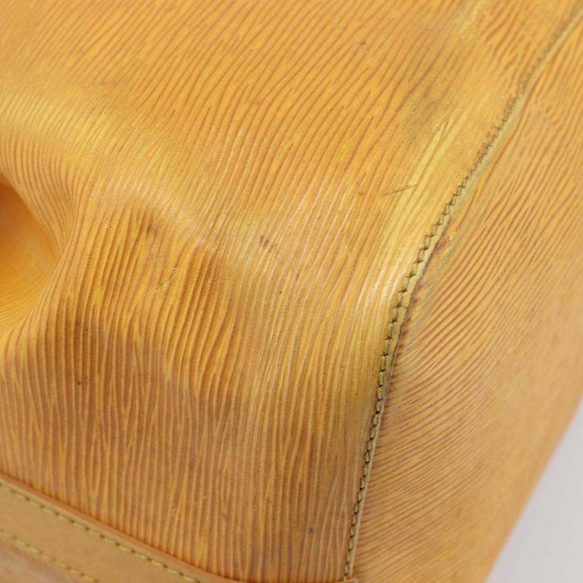 LOUIS VUITTON Epi Petit Noe Shoulder Bag Tassili Yellow M44109 LV Auth 198986