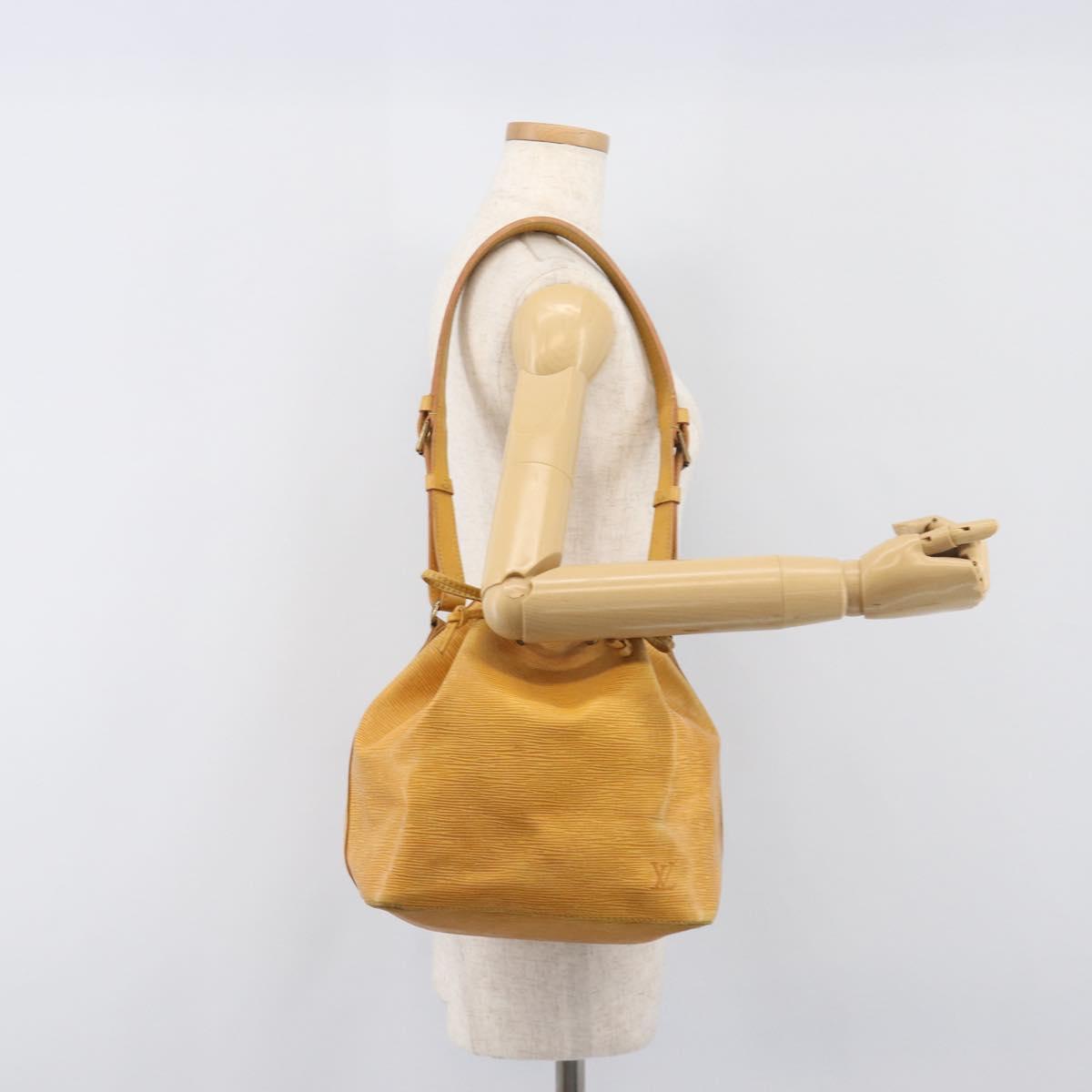 LOUIS VUITTON Epi Petit Noe Shoulder Bag Tassili Yellow M44109 LV Auth 198986