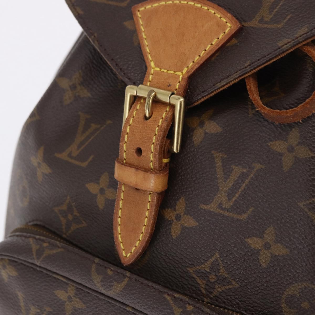 LOUIS VUITTON Monogram Montsouris MM Backpack M51136 LV Auth 198987