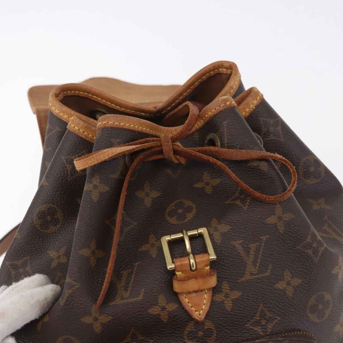 LOUIS VUITTON Monogram Montsouris MM Backpack M51136 LV Auth 198987