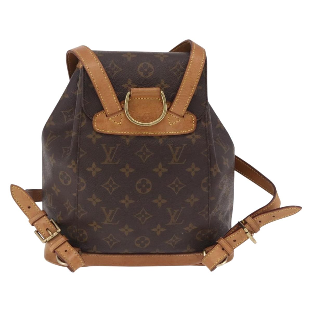 LOUIS VUITTON Monogram Montsouris MM Backpack M51136 LV Auth 198987