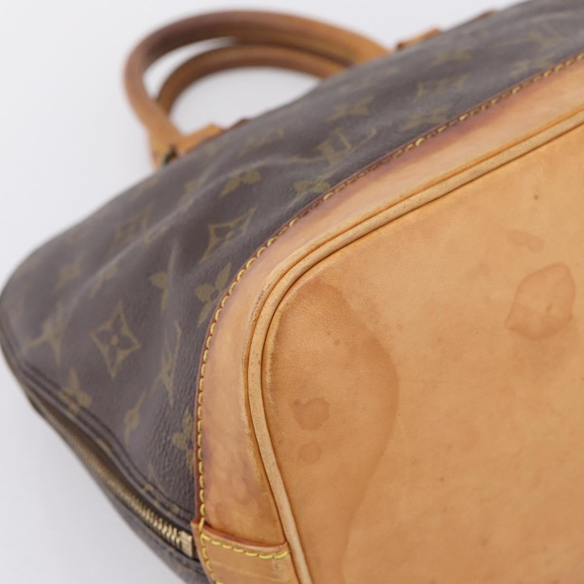 LOUIS VUITTON Monogram Alma Hand Bag M51130 LV Auth 198990