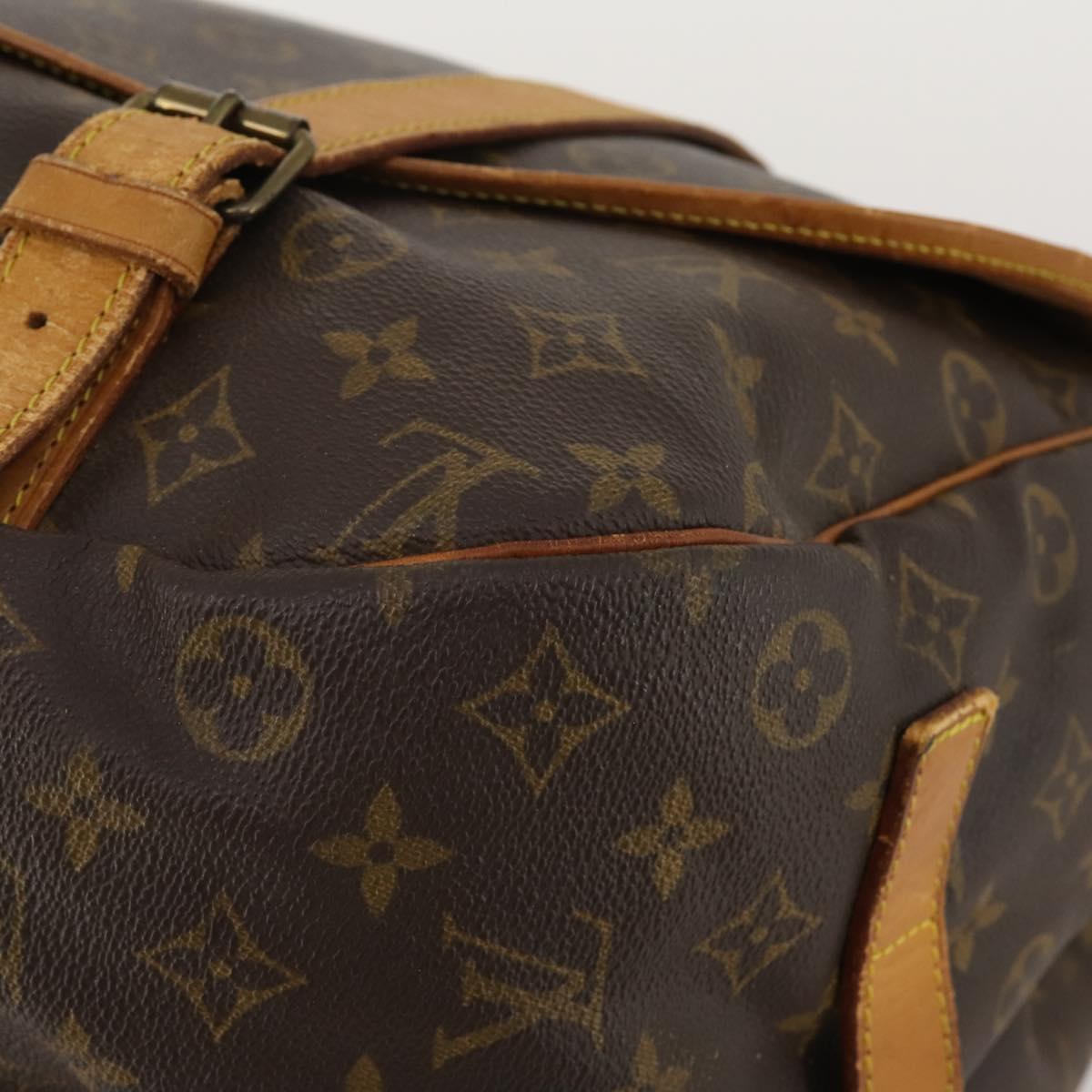 LOUIS VUITTON Monogram Saumur 43 Shoulder Bag M42252 LV Auth 198992
