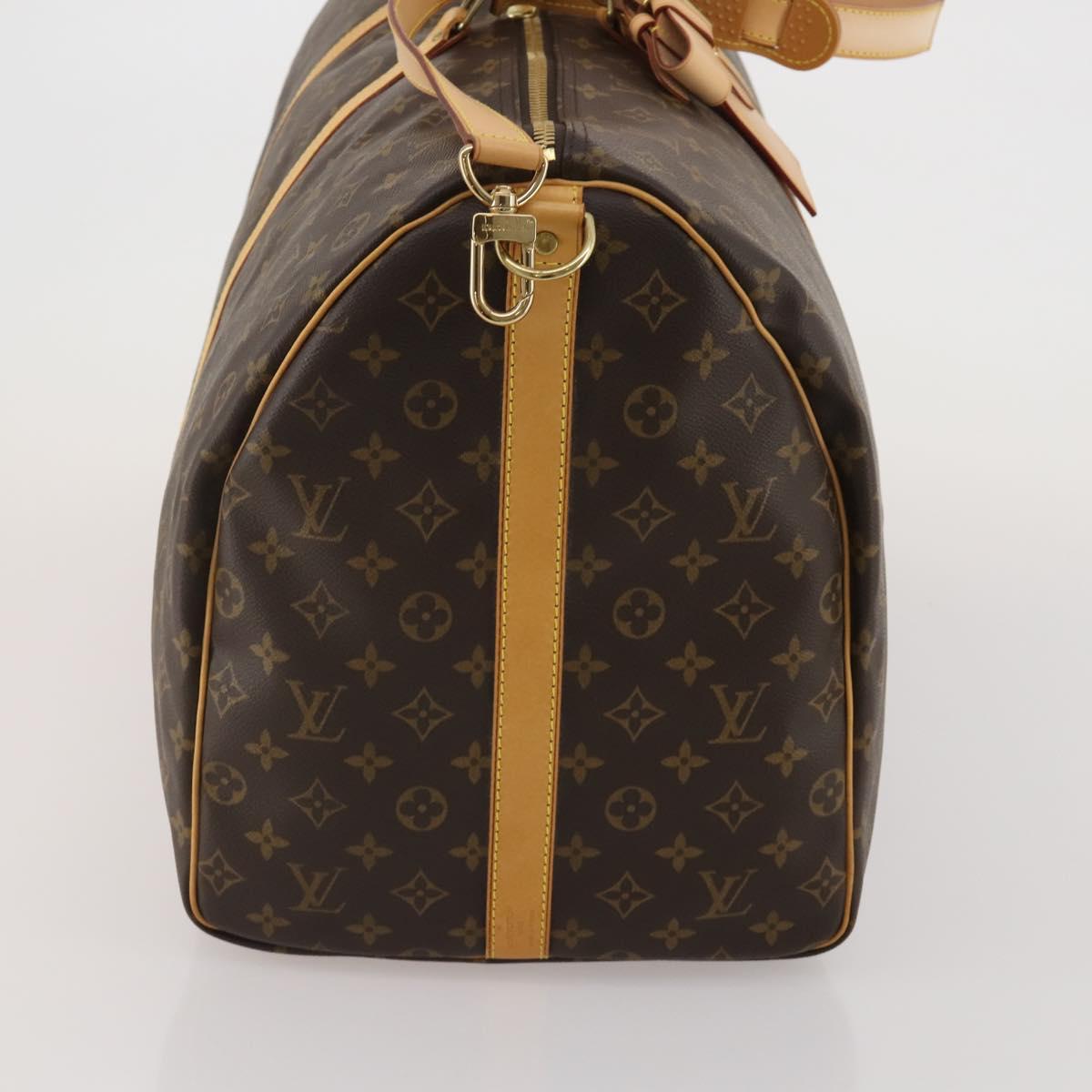 LOUIS VUITTON Monogram Keepall Bandouliere 60 Boston Bag M41412 LV Auth 198997A