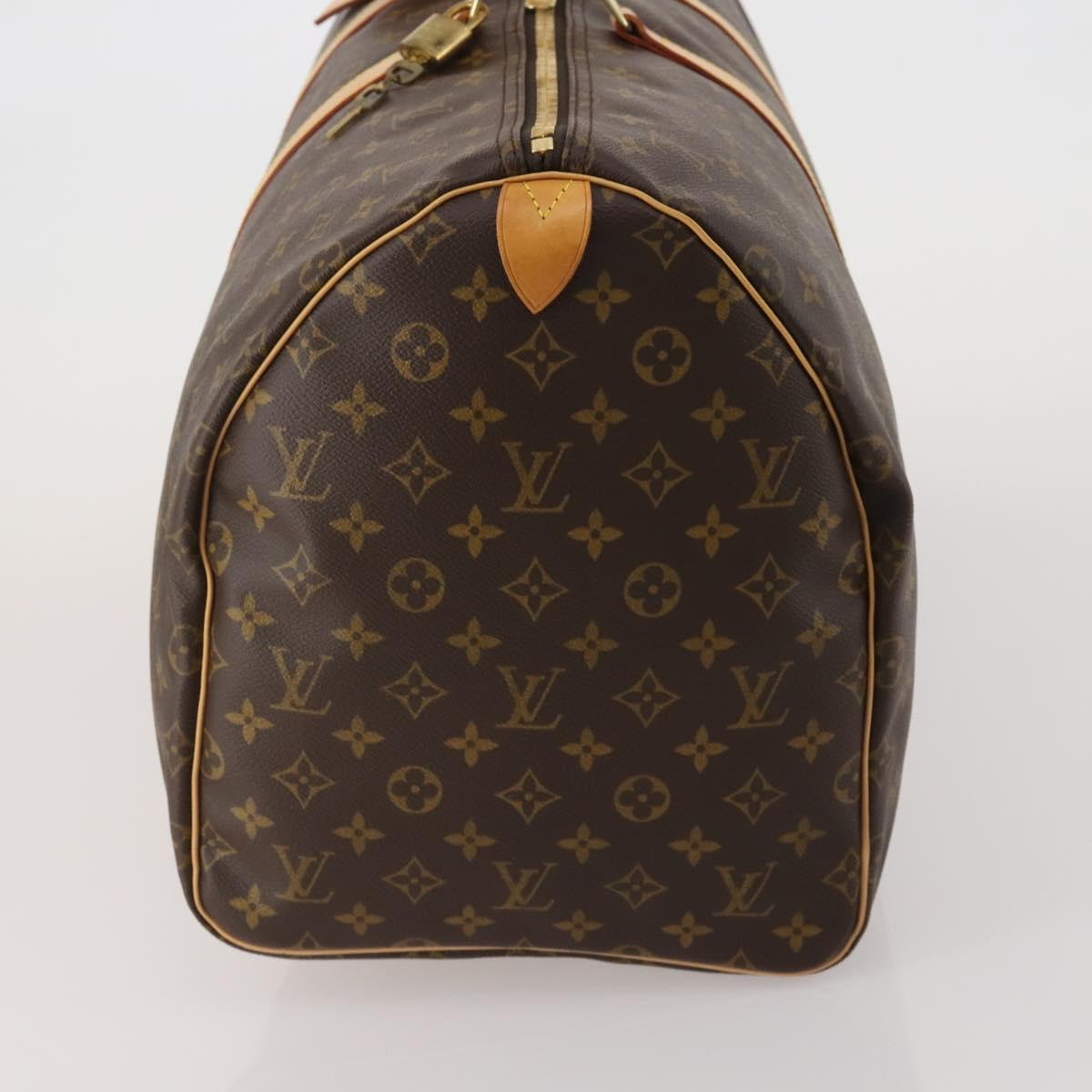 LOUIS VUITTON Monogram Keepall 55 Boston Bag M41424 LV Auth 198998V