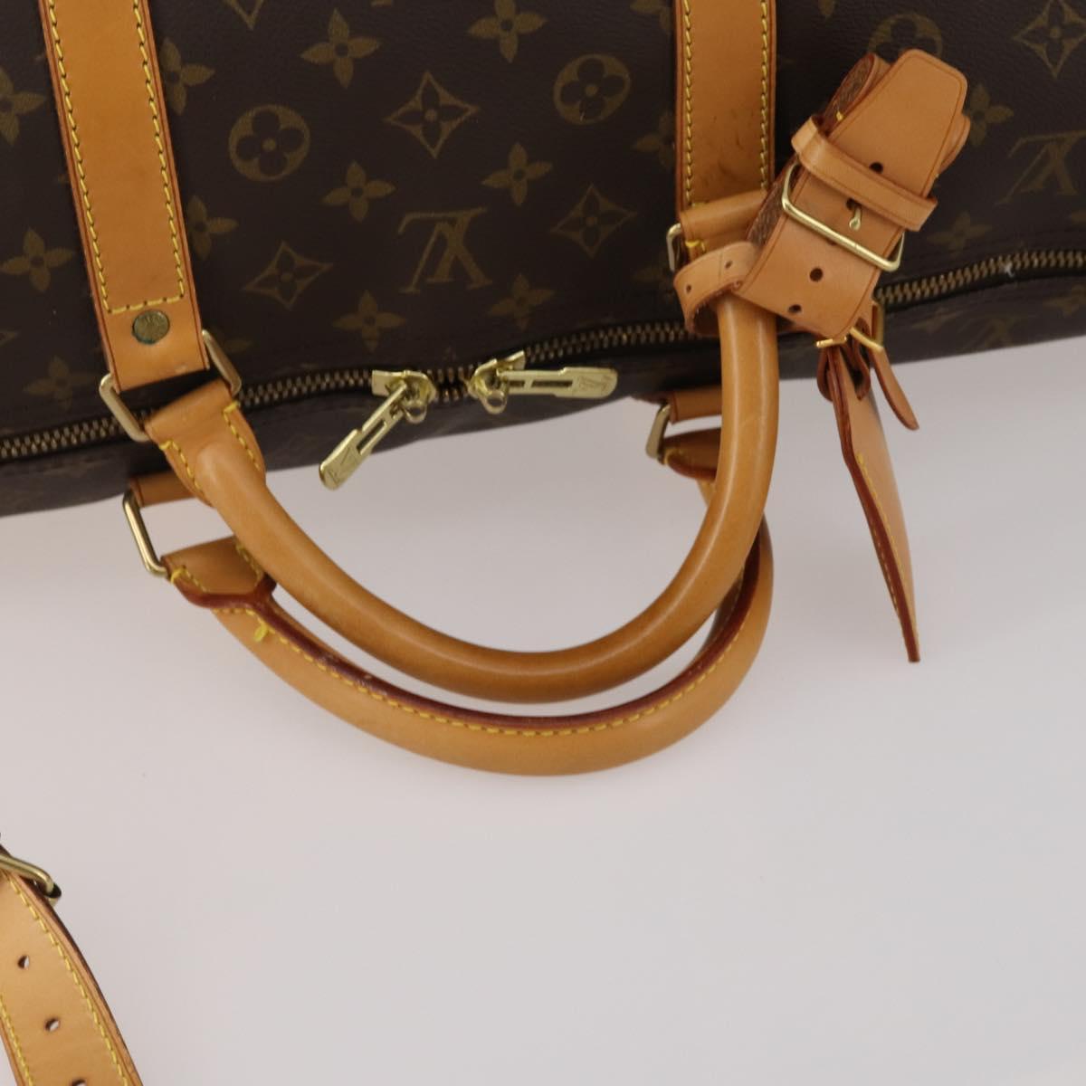 LOUIS VUITTON Monogram Keepall Bandouliere 60 Boston Bag M41412 LV Auth 198999V