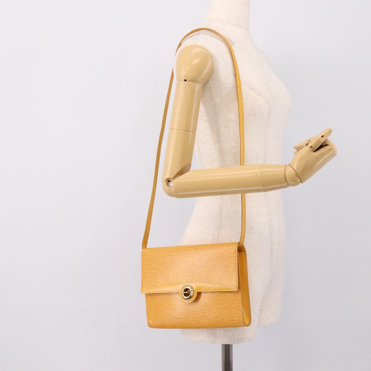 LOUIS VUITTON Epi Pochette Arche Shoulder Bag Yellow M52579 LV Auth 199007