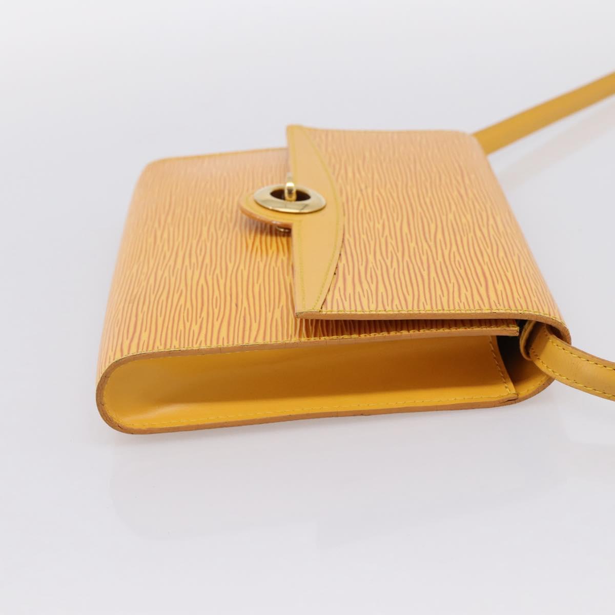 LOUIS VUITTON Epi Pochette Arche Shoulder Bag Yellow M52579 LV Auth 199007