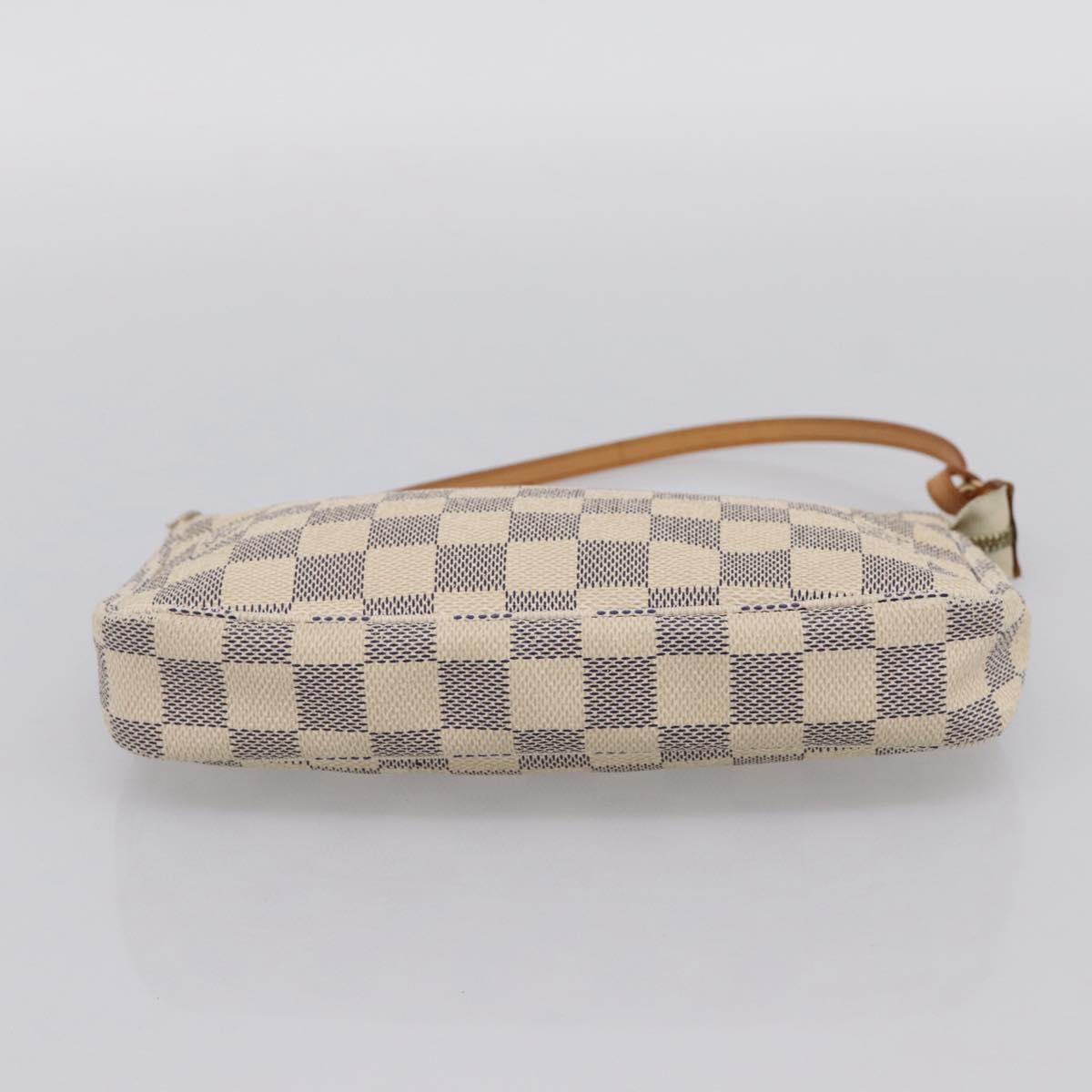 LOUIS VUITTON Damier Azur Pochette Accessoires Pouch N51986 LV Auth 199008