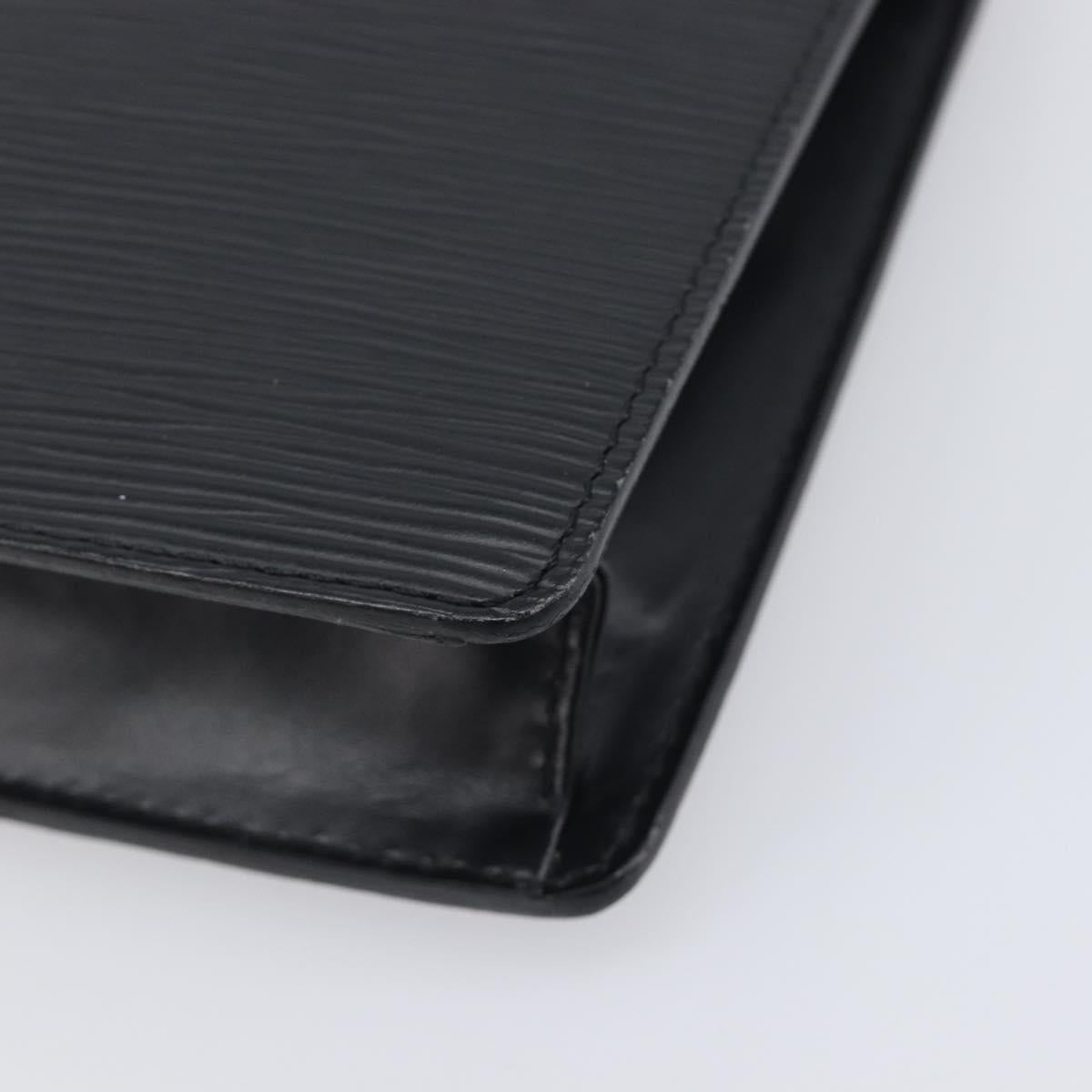 LOUIS VUITTON Epi Pochette Homme Clutch Bag Black M52522 LV Auth 199013