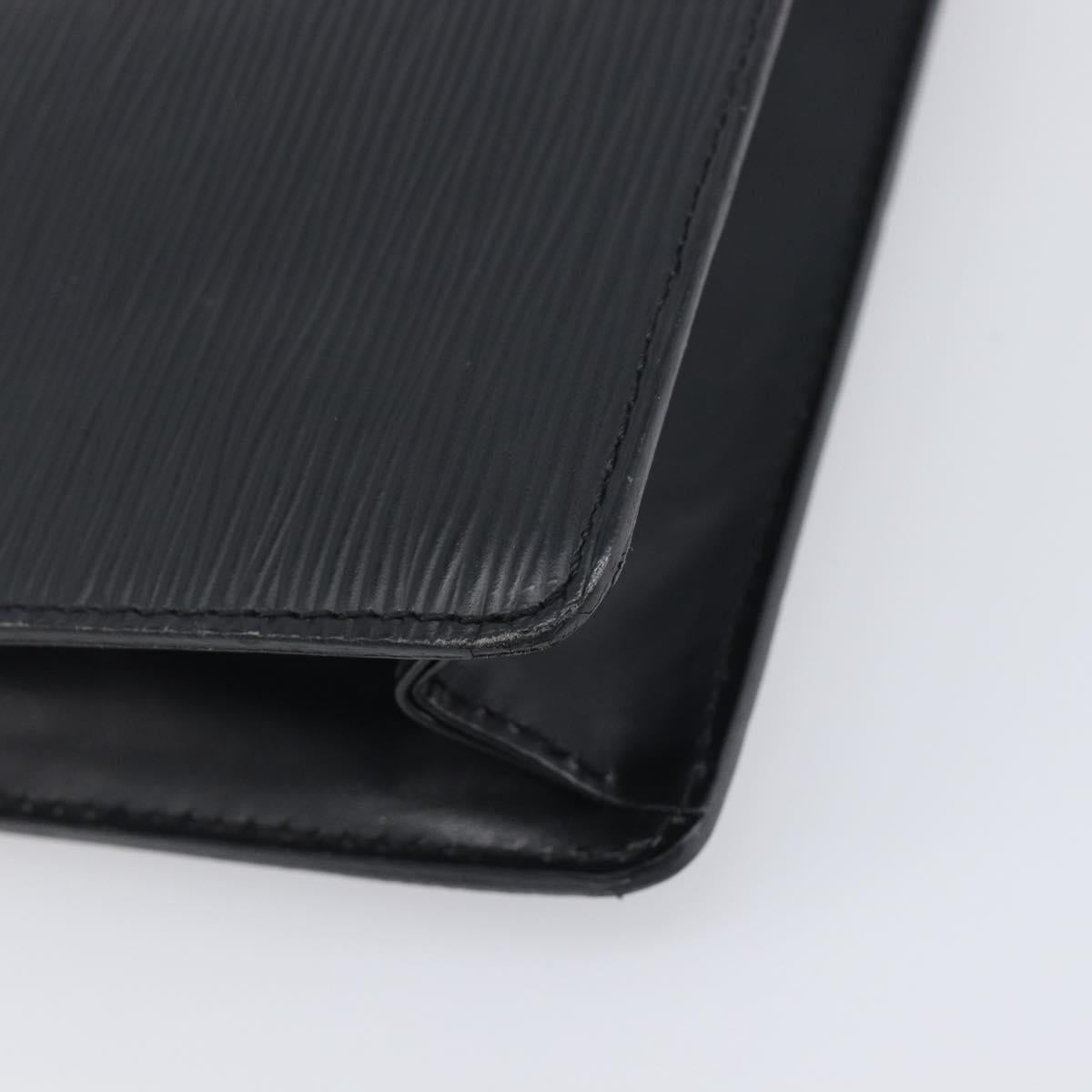 LOUIS VUITTON Epi Pochette Homme Clutch Bag Black M52522 LV Auth 199013
